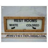 L&N RAILROAD WHITE/COLORED RESTROOM CARDSTOCK