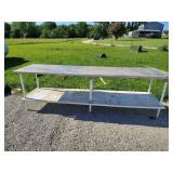 Large Stainless steel workbench/restaurant