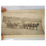 1918 postcard hauling materials to the trenches