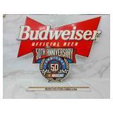 Budweiser metal sign