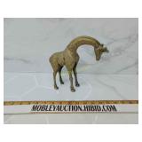 Heavy brass giraffe