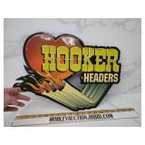 Hooker headers metal sign and boss