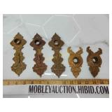 Antique brass door hardware