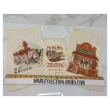 Vintage canvas bags and paper corn mill bag