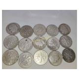 15x Roosevelt silver dimes