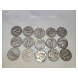 15x Mercury Silver Dimes