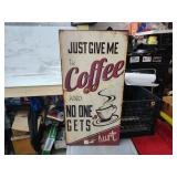 Metal Coffee sign big