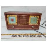 Antique Firestone clock radio not tested
