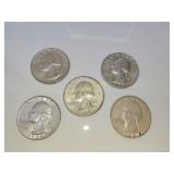 5 Silver Quarters