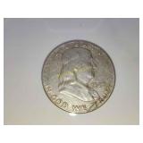 1957 Benjamin half Dollar silver
