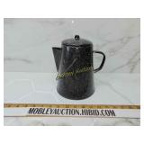 Old enamel coffee pot