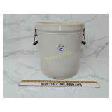 6 gallon crock with handles beautiful condition