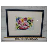 Beautiful watercolor signed