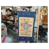 Buddhism blessed golden scroll tibetan Thangka