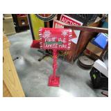 North Pole Express mailbox with Stand heavy metal