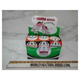 Vintage wiffle baseball store display half full