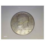 1964 Kennedy half dollar silver
