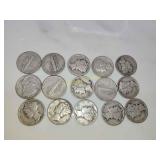 15x Mercury Silver Dimes
