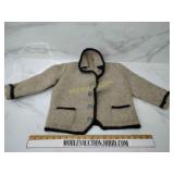 Vintage wool kids coat possibly from overseas