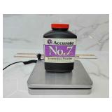 No 7 smokeless powder 1 lb 2 oz on the scales