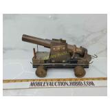 Handmade brass cannon no fuse hole