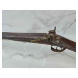 Wall hanger shotgun gold inlay engraved