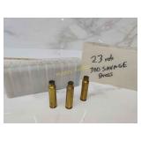 23 rds 300 Savage brass