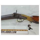 Antique double barrel folk art carvings and more