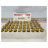 Winchester 25 Auto ammo