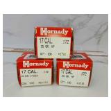 Hornady 17 Cal 25 grain bullets for reloading