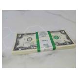 $200 consecutive $2 bill bundle