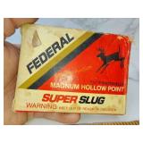Rare 10 gauge super slug hollow point three and a