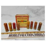 Winchester box and old paper shells