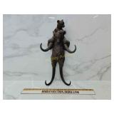 Rare antique black forest hand carved bear whip