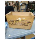 Small arms ammunition wooden box