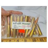 6.5x55 Mauser rounds