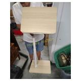 Adjustable laptop or tablet table or side table