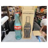 Rare 23" Glass coke bottle with cap