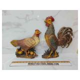 Vintage rooster & hen decor
