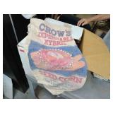 Crows seed corn bag