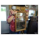 Antique beveled mirror
