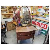 antique Dresser with beveled mirror