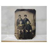 Vintage tintype photograph