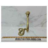 Large brass cobra snake