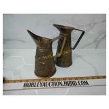 2 brass or copper ? pitchers