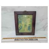 Antique picture frame with Jesus