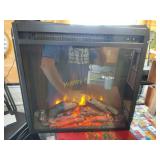 LED fireplace with heater insert (upfront)