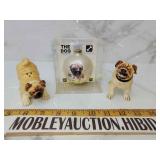 Pug salt and pepper shaker and Christmas