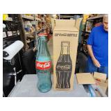 Rare 23" Glass coke bottle with cap
