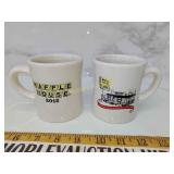 2 Waffle House coffee cups Heavy
